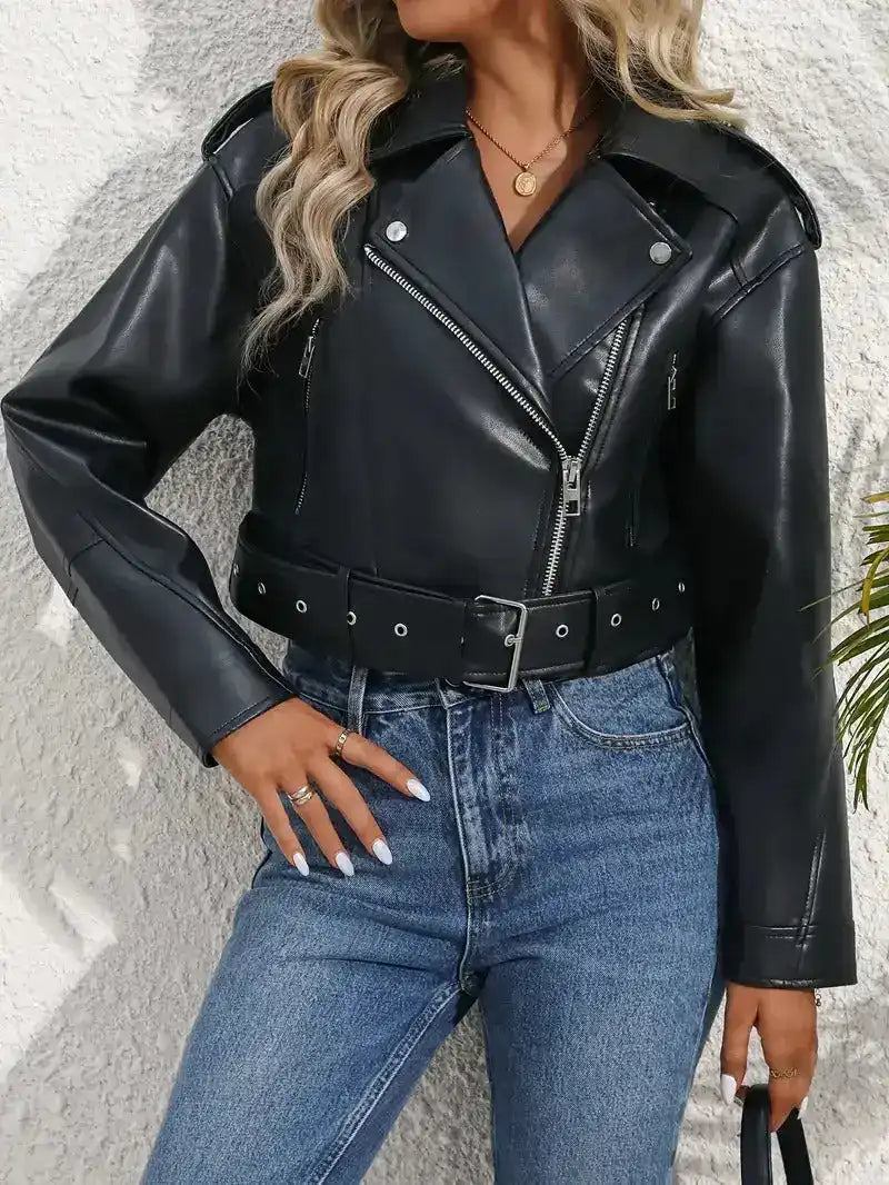 Jaqueta de Couro Lazarelle Rocker